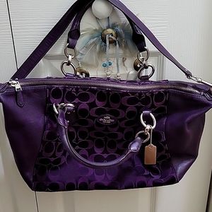 Purple Coach bag